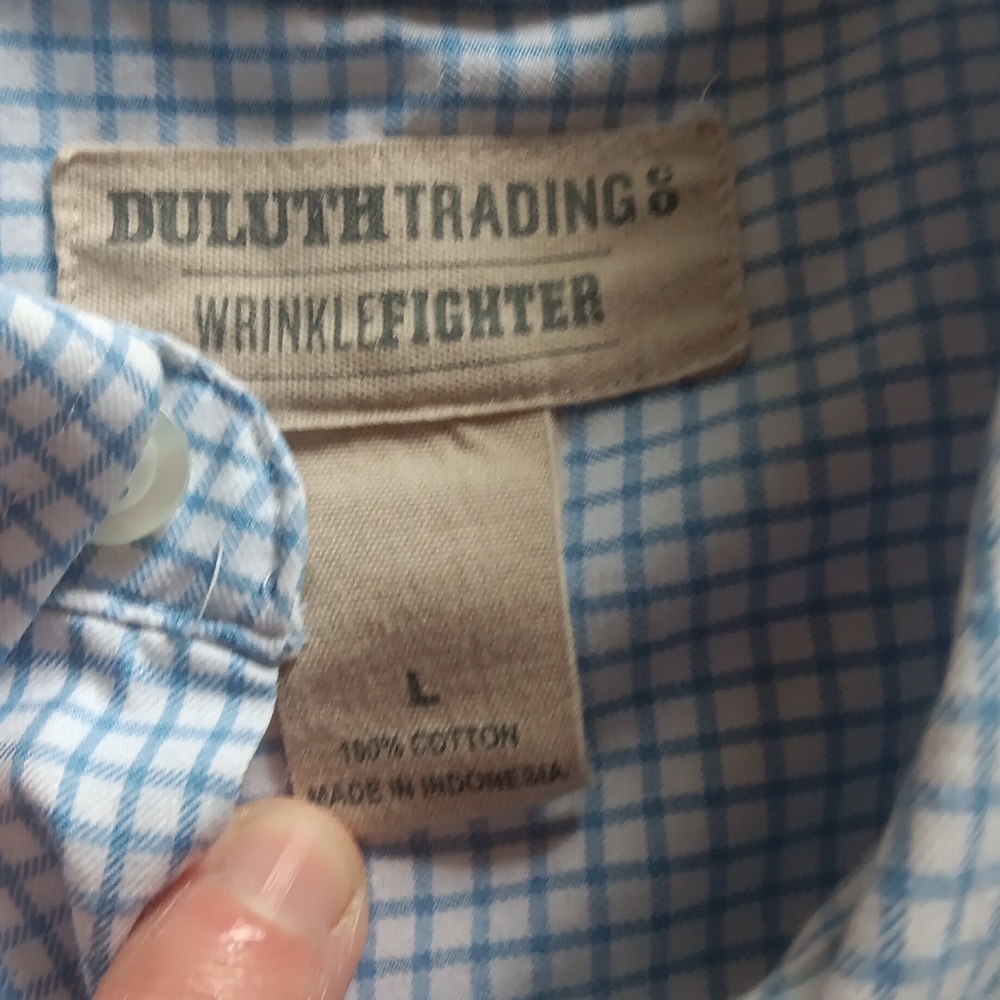 Duluth Trading Wrinkle-Fighter Shirt ■ Size L - Picture 8 of 8